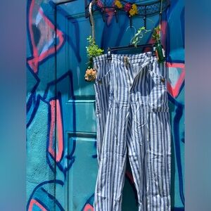 AE striped straight leg pants